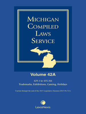 cover image of Michigan Compiled Laws Service